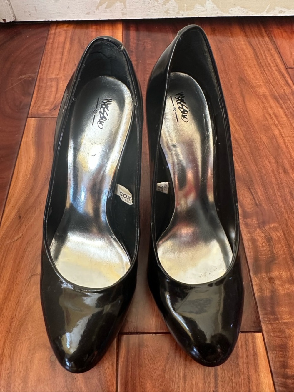 Mossimo Supply Co. Black Patent Pointed-Toe Heels